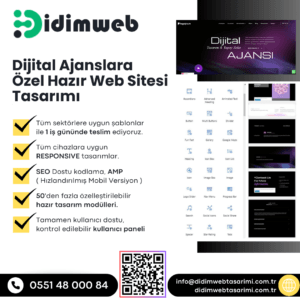 Dijital Ajanslara Özel Hazır Web Sitesi Tasarımı Didimweb