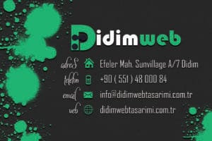 Didim Web Tasarım Hizmetleri Didimweb Kartvizit