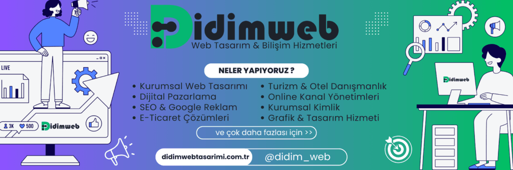Didim Web Tasarımı Firması Hizmetlerimiz