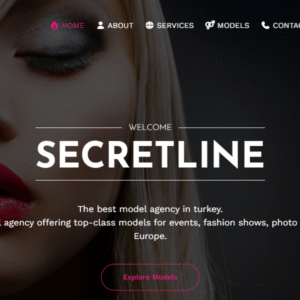 🌈 Moda Ajansları Mankenler ve Modellere Özel Hazır Web Sitesi Tasarımı